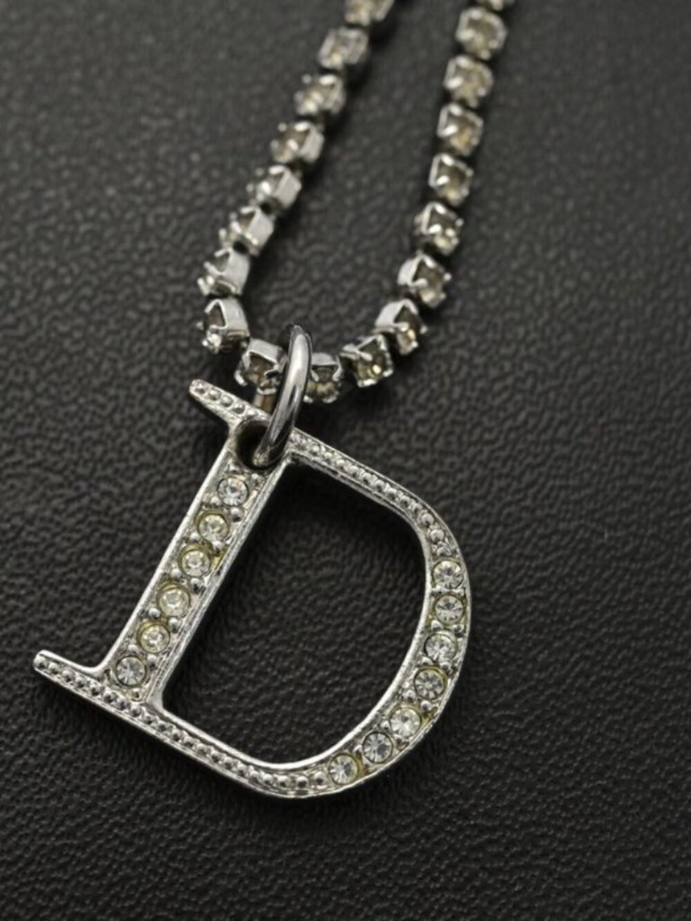 Dior Logo Rhinestone Costume Bracelet Alloy - Picture 3 of 5